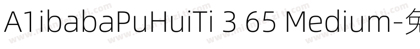 A1ibabaPuHuiTi 3 65 Medium字体转换